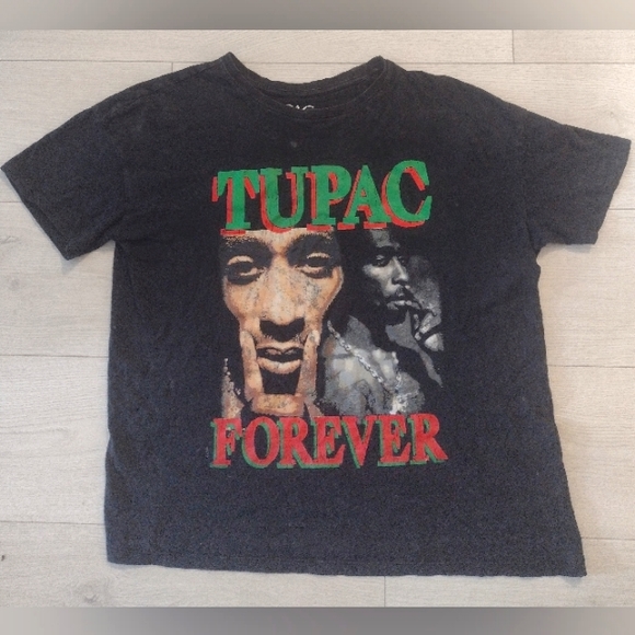 2 CONCERT TEE BUNDLE!! TUPAC FOREVER & JIMI HENDRIX Voodoo Child!! - Picture 5 of 7
